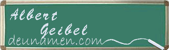 Albert Geibel Visitenkarte